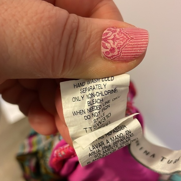 Trina Turk Tuvalu One Piece Swimsuit in Flamingo size 4 - Picture 8 of 15